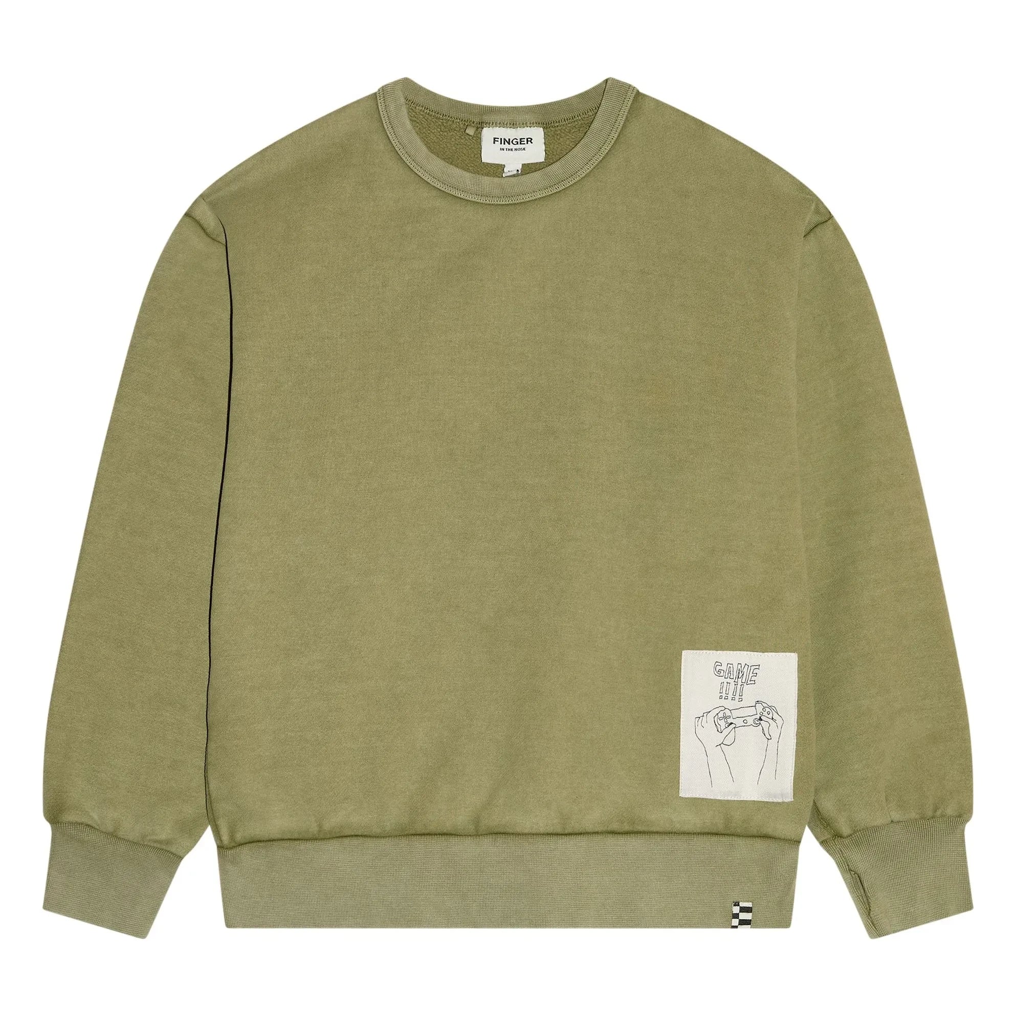 Finger in the nose - Blow organik pamuklu sweatshirt | Haki