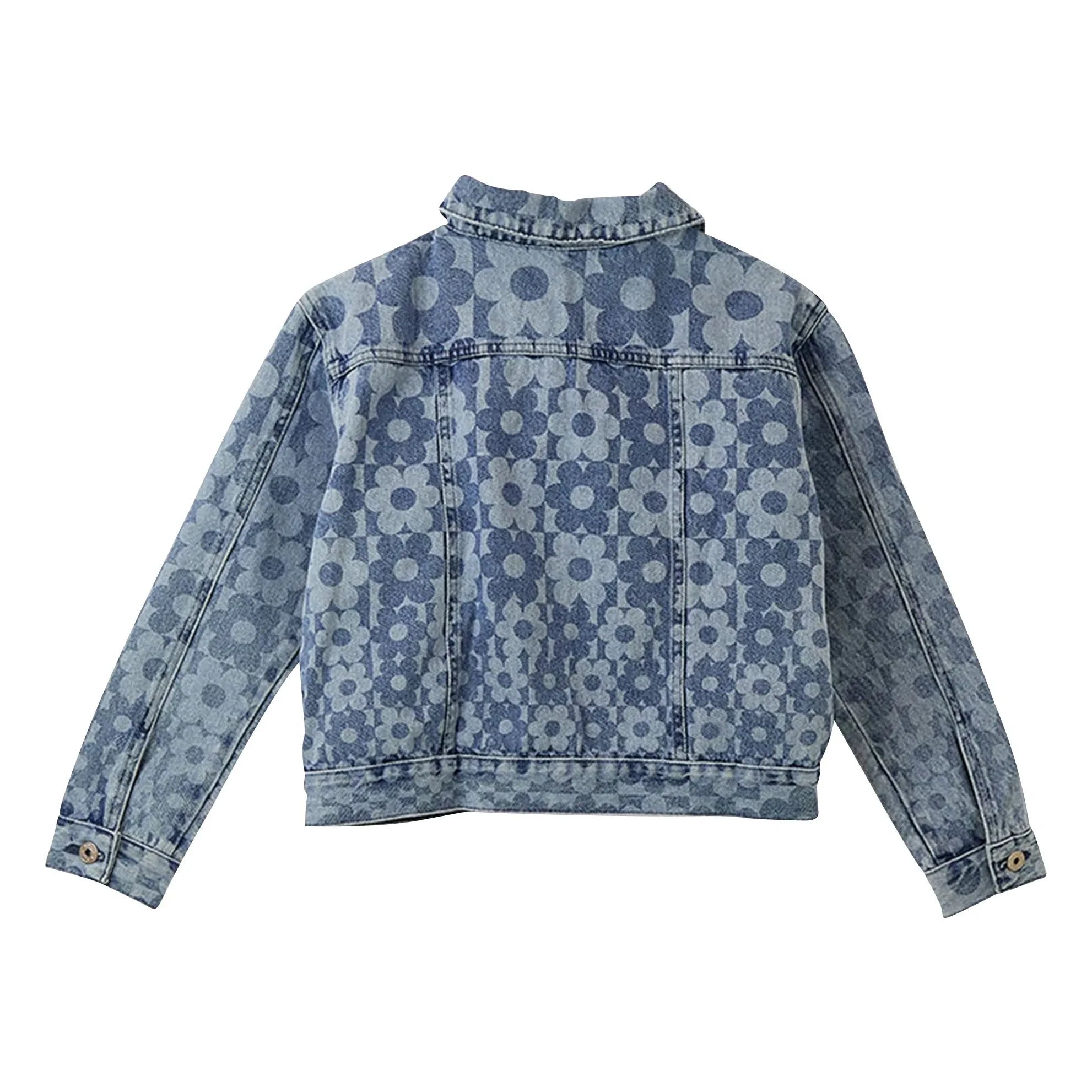 Fábula - Chaqueta Vaquera Floral | Azul Claro
