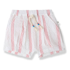 1+ in the family - Gestreifte Bermuda-Shorts | Blush