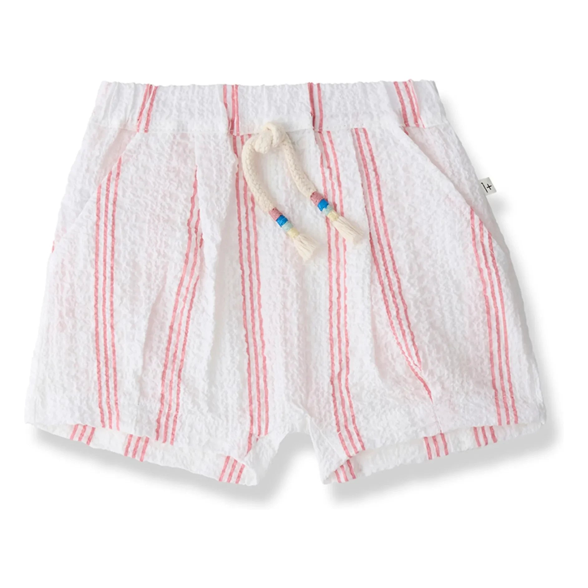 1+ in the family - Gestreifte Bermuda-Shorts | Blush