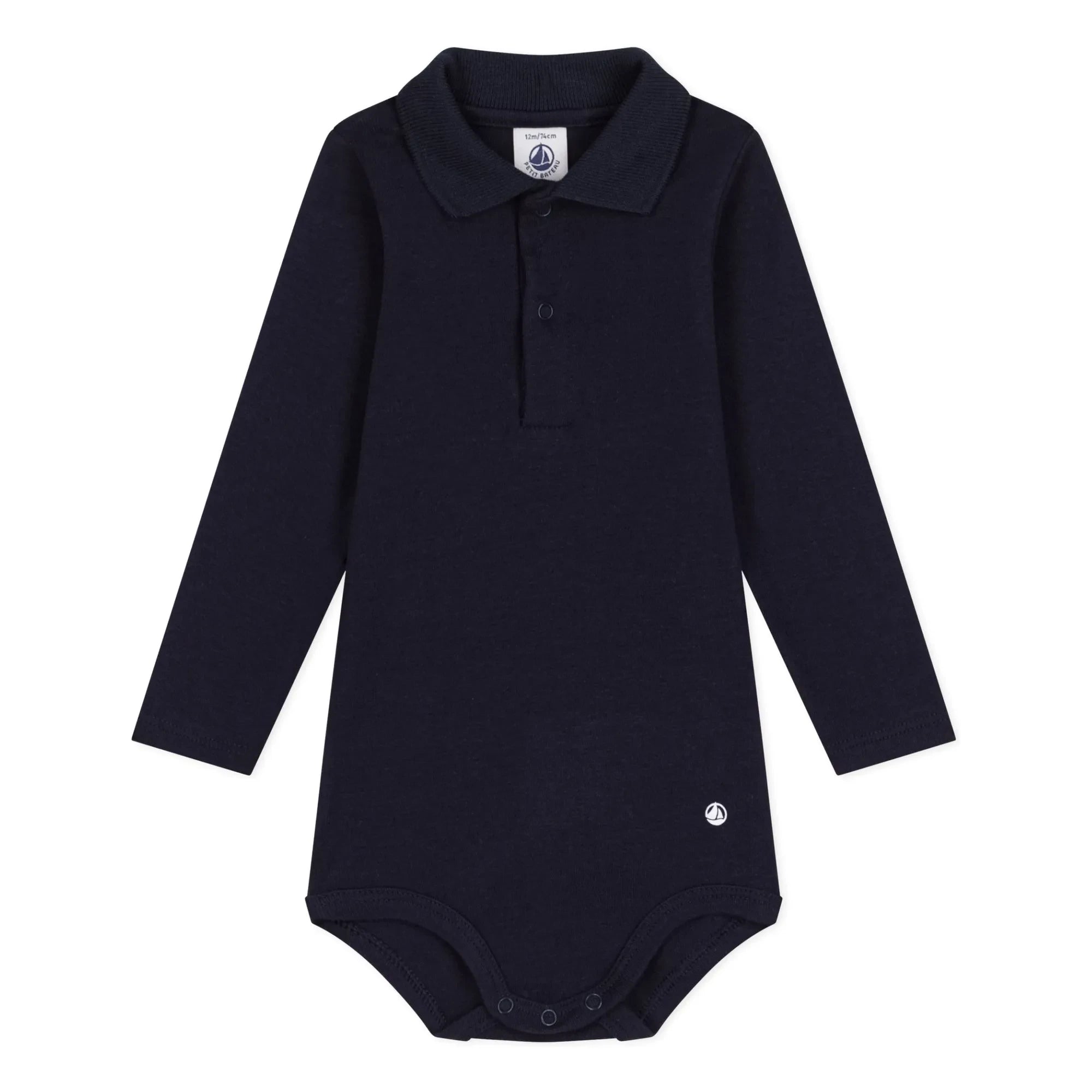 Petit Bateau - Polo yaka body | Lacivert