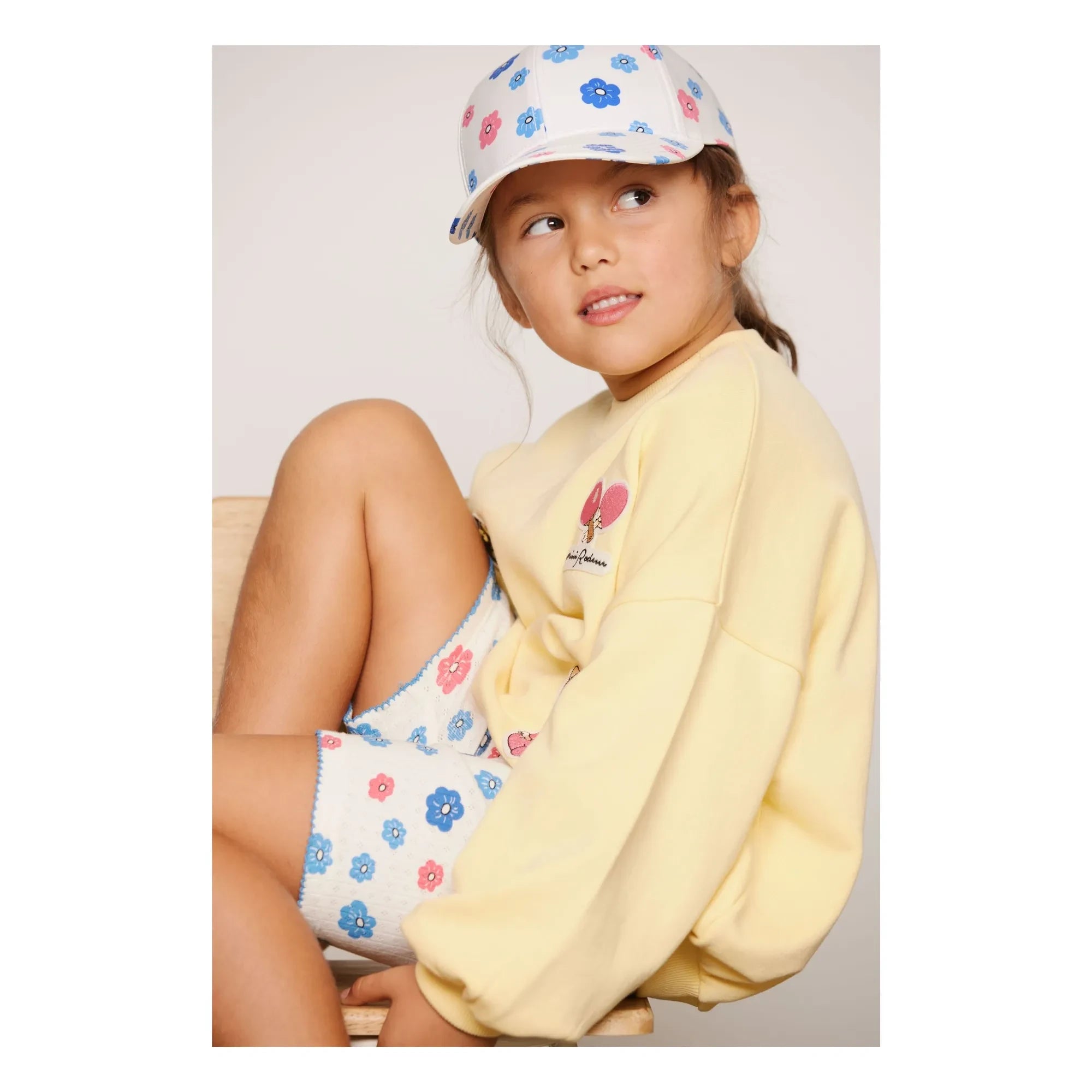 Mini Rodini - Sweatshirt mit Tiermotiv Organic Cotton Patch | Gelb