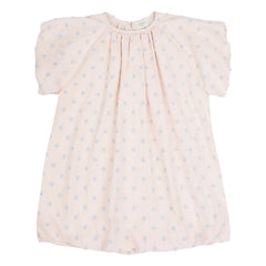 Jenest - Bella Pois Coton Bio balon elbise | Açık Pembe