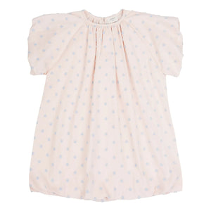 Jenest - Bella Pois Coton Bio balon elbise | Açık Pembe