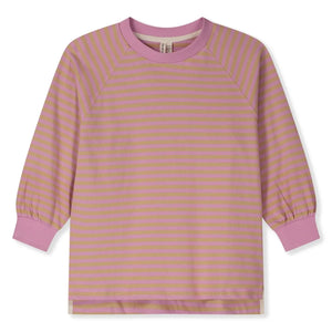 Gray Label - Oversize Çizgili Organik Pamuklu Tişört | Pembe