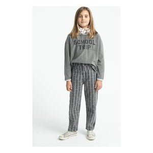 Piupiuchick - School Trip organik pamuklu havlu T-shirt | Gri