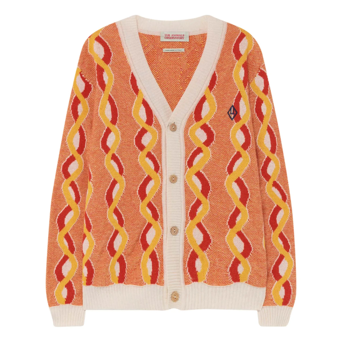 The Animals Observatory - Racoon Woll- und Kaschmir-Strickcardigan | Orange