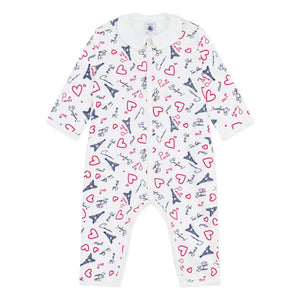 Petit Bateau - Pyjama Dors Bien Paris | Beyaz
