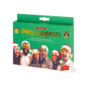 Legami - Set de 8 Gafas de Papel de Navidad