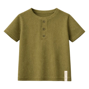 Lililotte - Camiseta Téo de algodón orgánico | Oliva