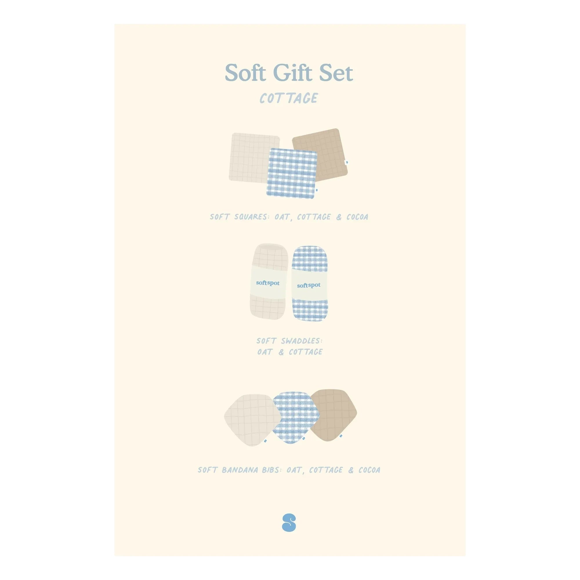Soft Spot - Kit de nacimiento Cottage | Azul