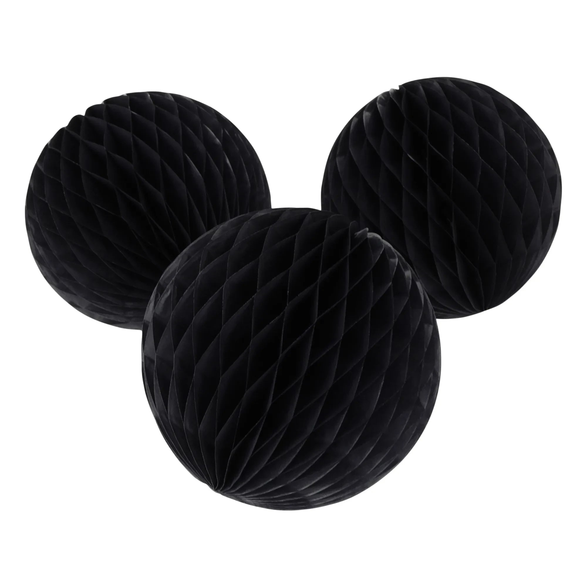Paper Dreams - Bolas Decorativas de Papel FSC - Set de 3 | Negro