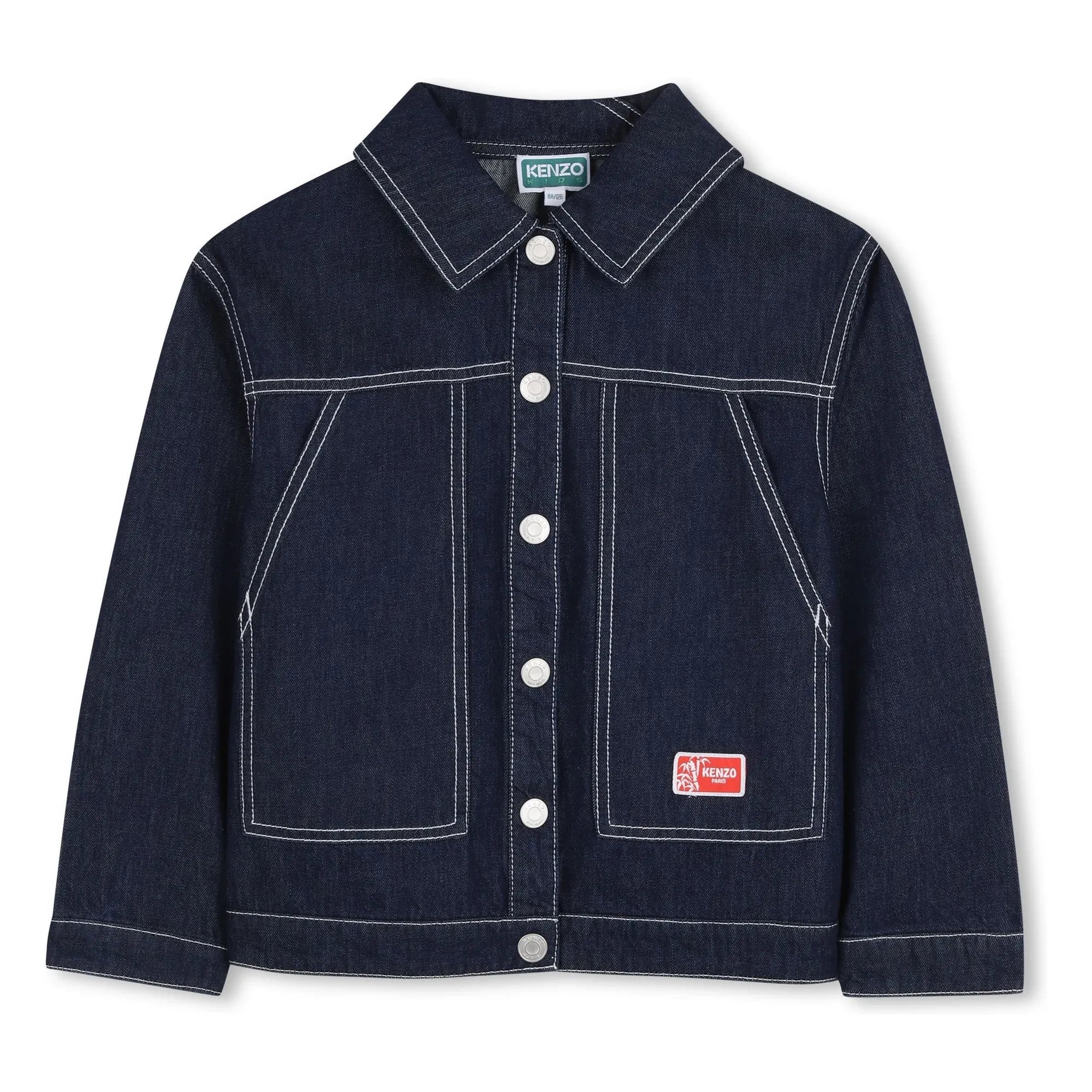 Kenzo - Kenzo Garden Denim Ceket | Koyu Mavi