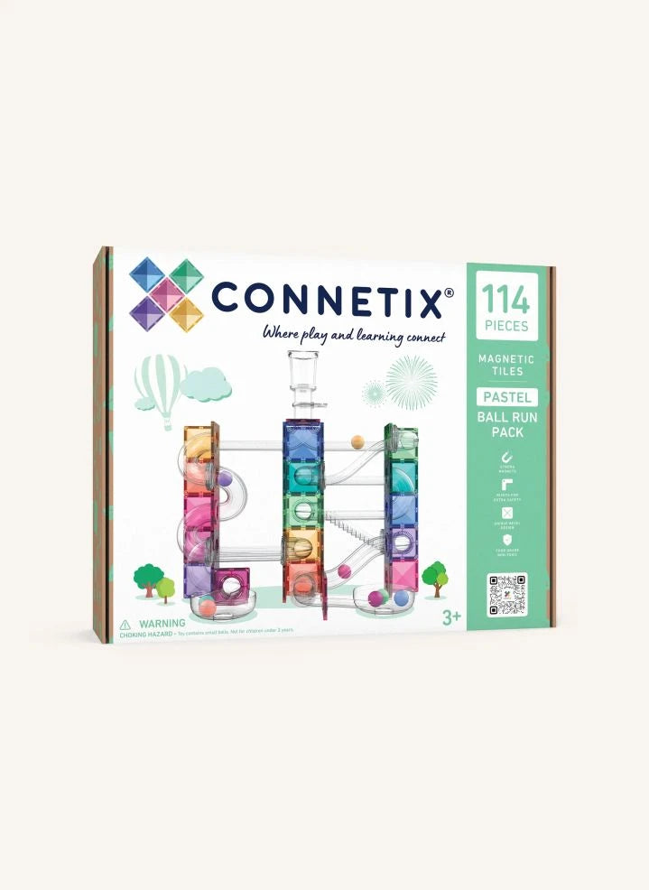 Connetix - Pastell 114 Teile Balllauf-Set