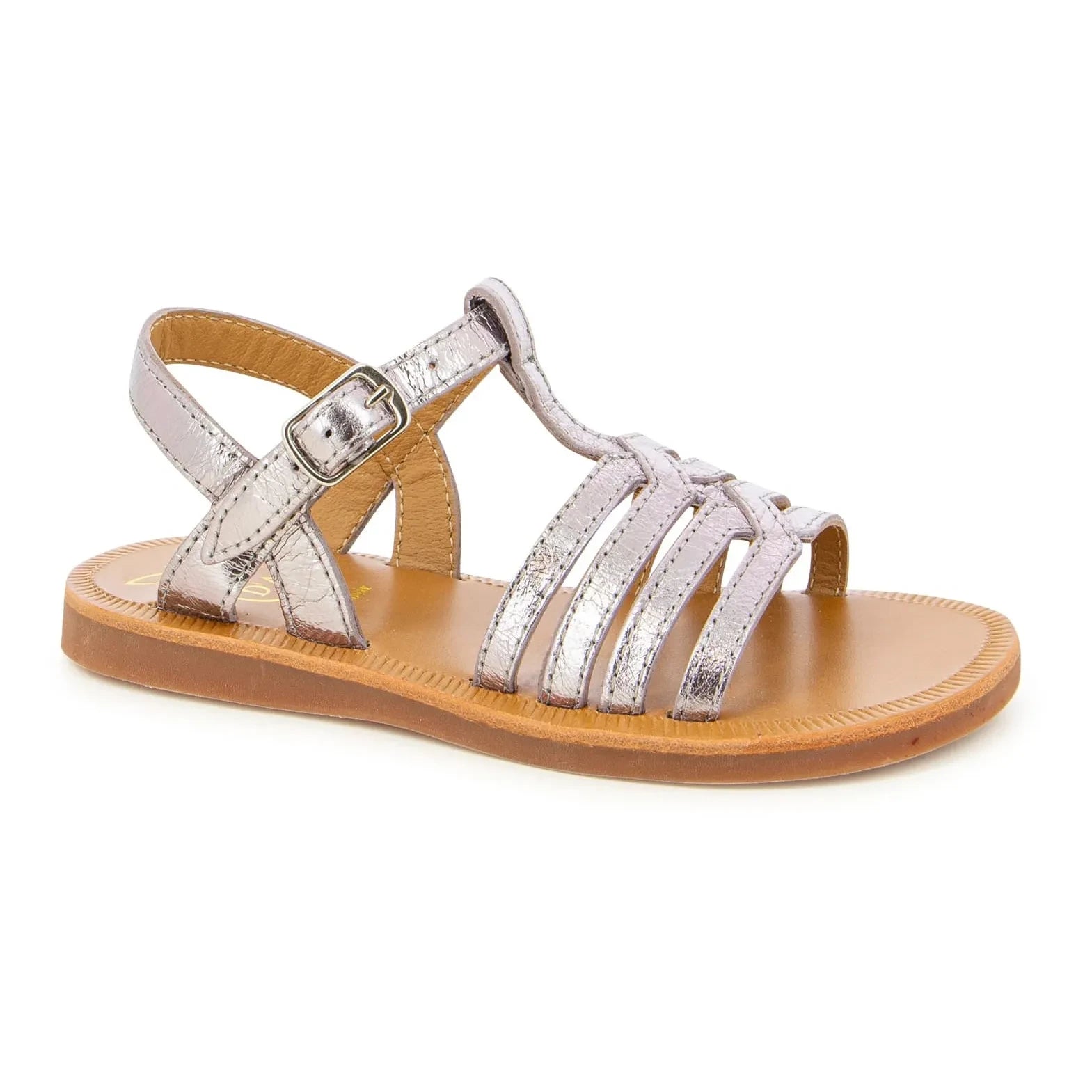 Pom d'Api - Sandalias Plagette New Salome | Plateado