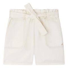 Bonpoint - Lorrie Bio-Baumwoll-Knotenshorts | Creme