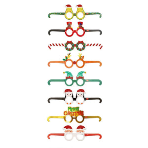 Legami - Set de 8 Gafas de Papel de Navidad