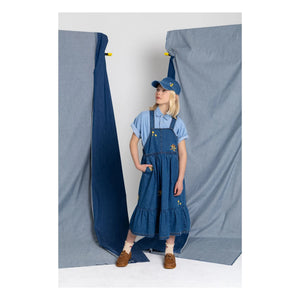 Hundred Pieces - Devi Önlük Elbise Çizme | Mavi