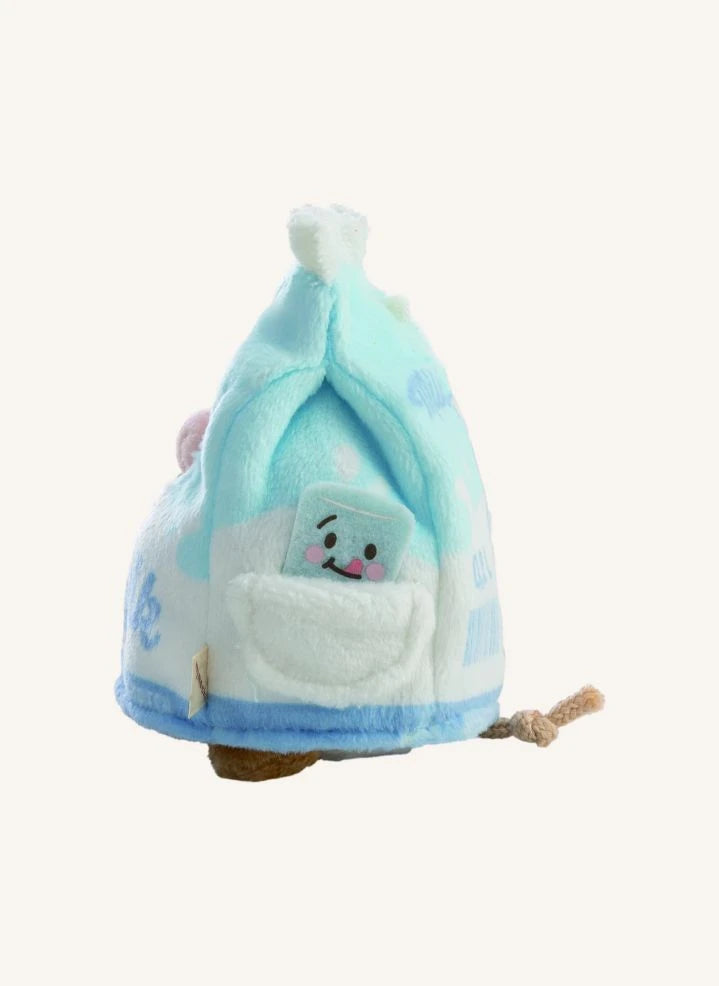 Nici - Moono İnek Peluş Oyuncak, Süt Kartonu Kostümüyle | Bej