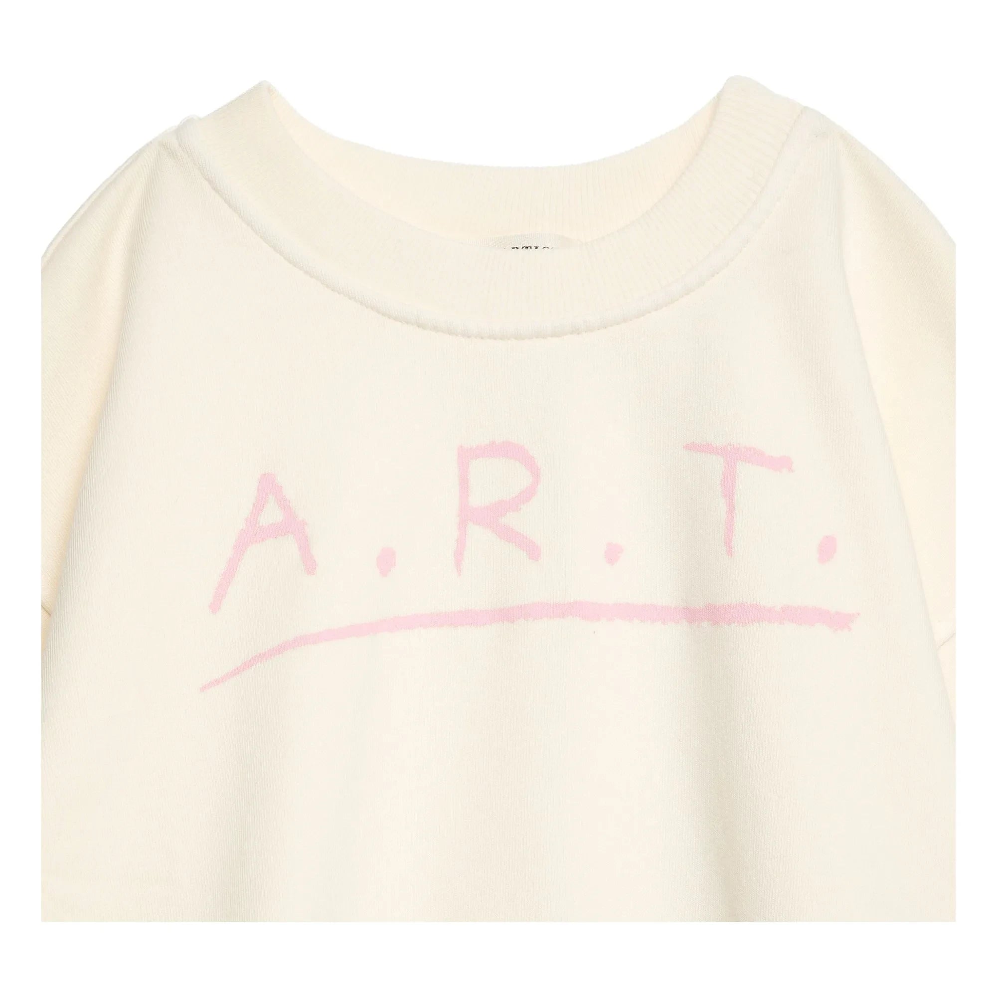 True Artist - Kısa Kollu Sweatshirt N°13 Organik Pamuk | Krem