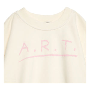 True Artist - Kısa Kollu Sweatshirt N°13 Organik Pamuk | Krem