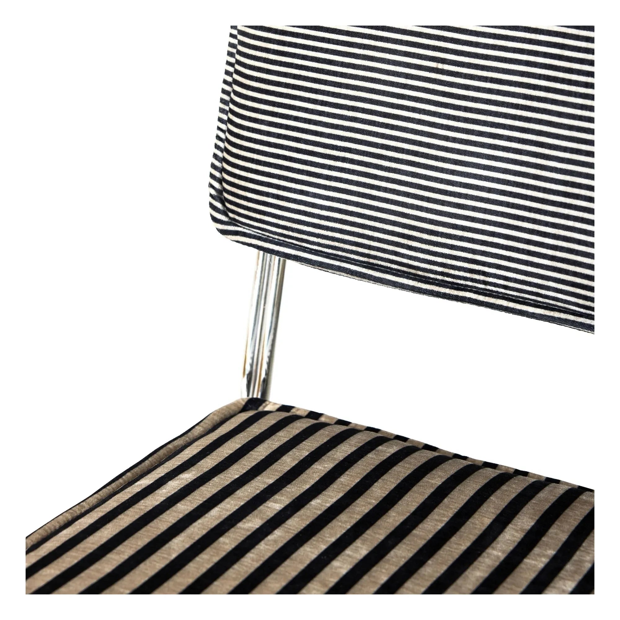 HKliving - Endless gestreifte Stühle - 2er Set | Grau