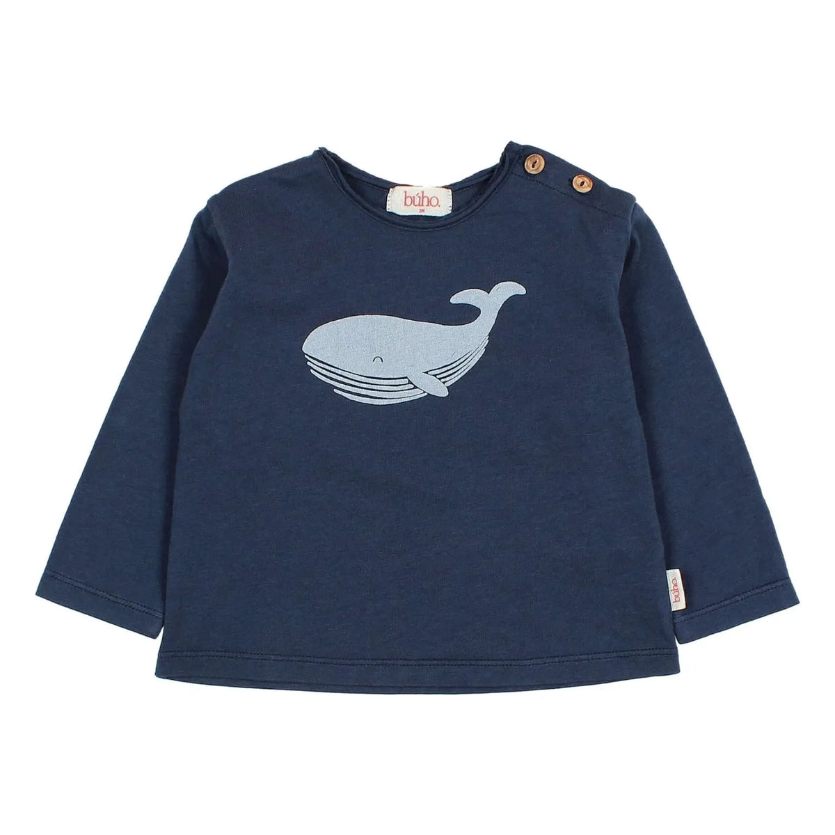 Búho - Whale T-Shirt Organik pamuk | Lacivert