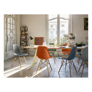 Vitra - DSW plastic chair - Maple wood base - Charles & Ray Eames | Navy Blue