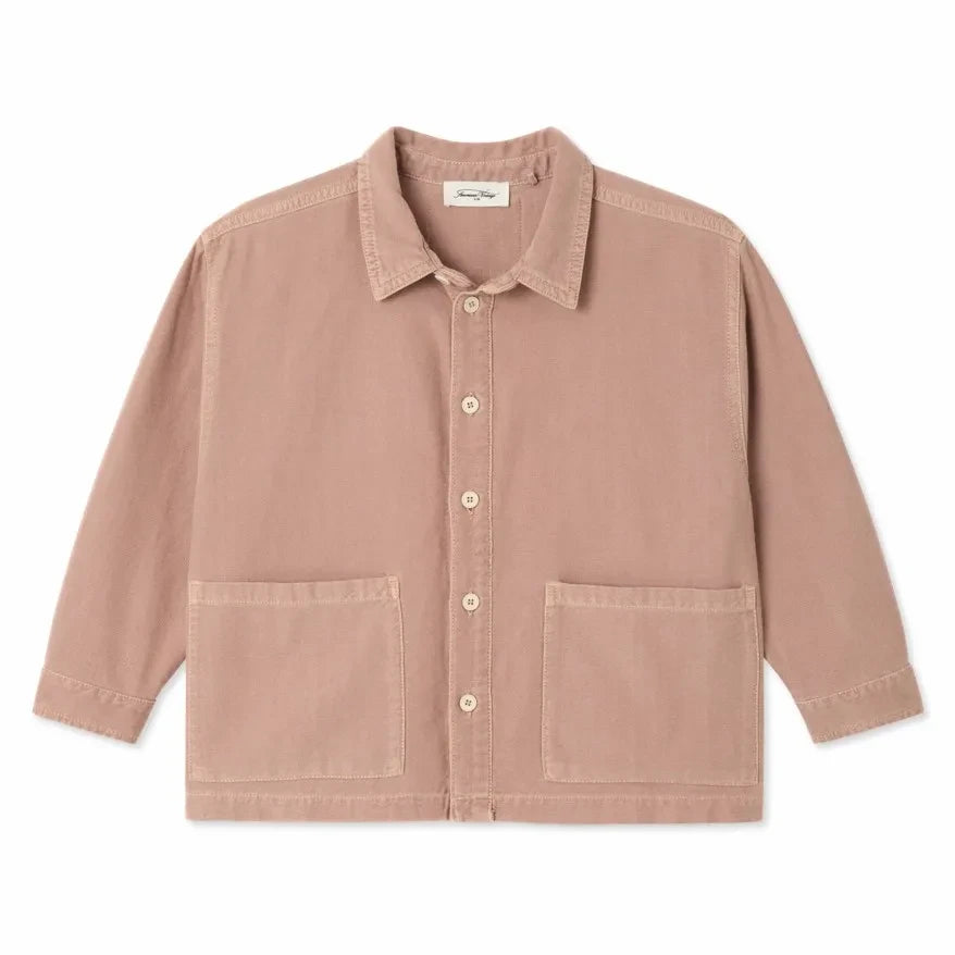American Vintage - Lofway Denim Camisa | rosa jaspeado