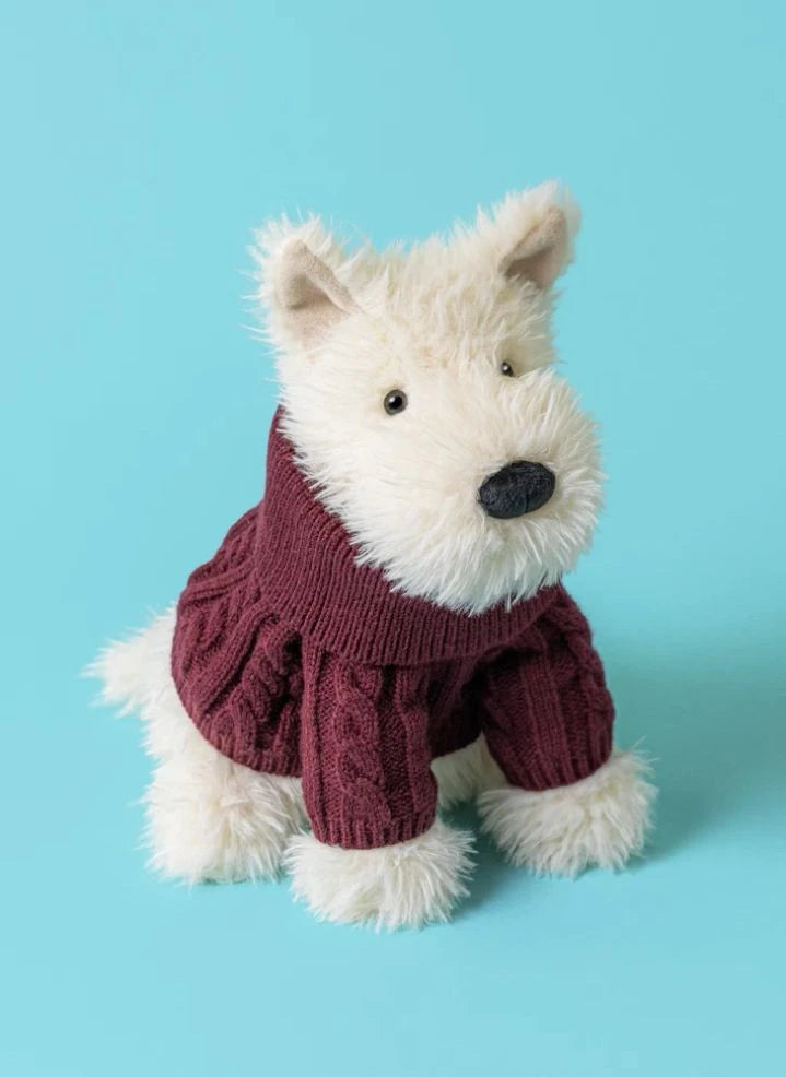 Jellycat - Munro Scottie Köpek "Kışlık Kazak" Peluş