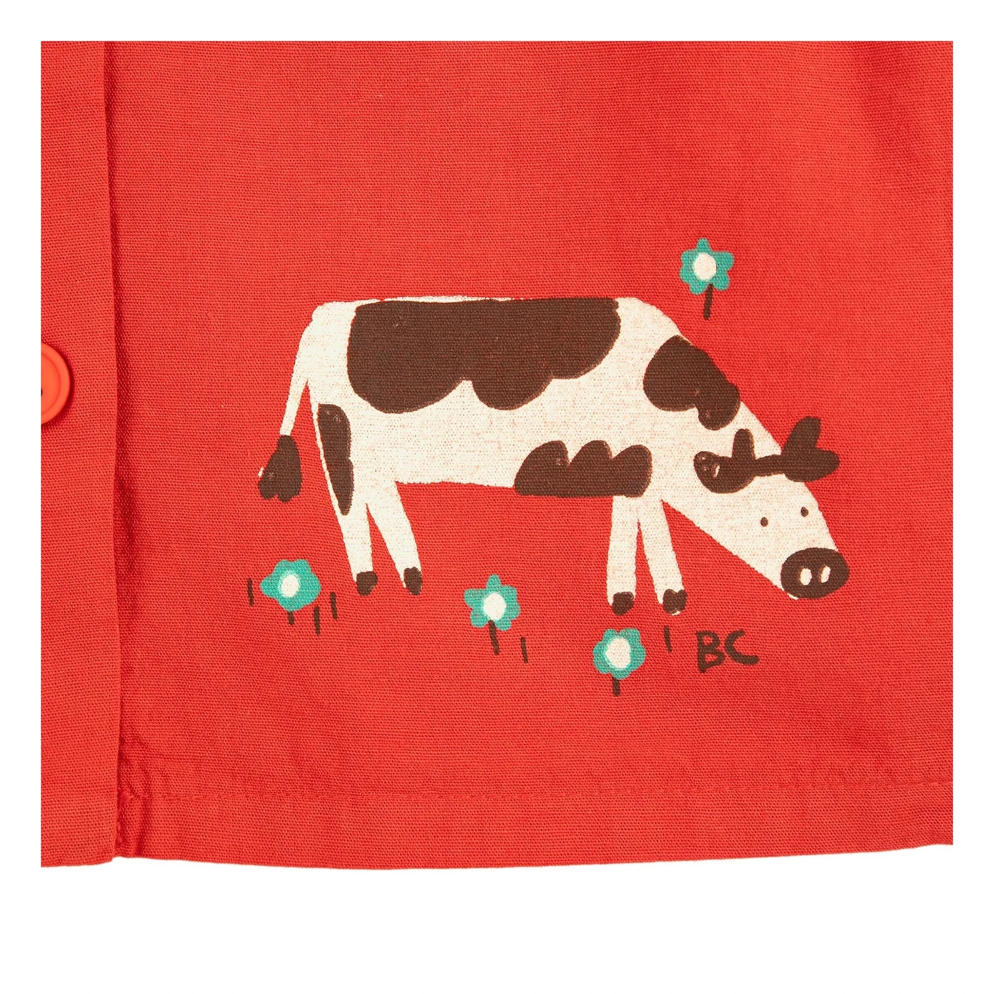 Bobo Choses – Hemd mit Bauernhofmotiv aus Bio-Baumwolle | Rot