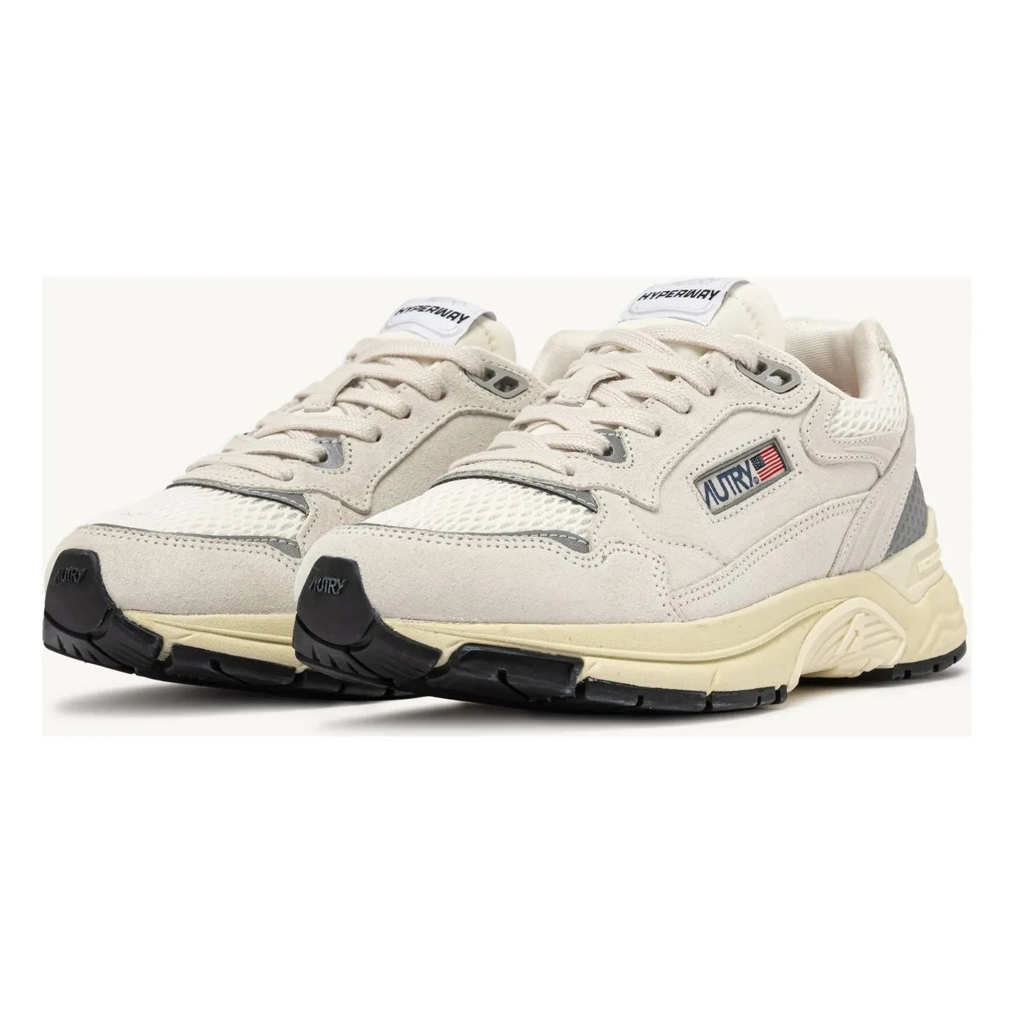Autry - Hyperway Low Suede Sneakers | White