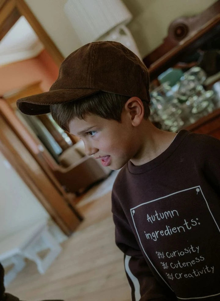Fliink - Alvin Sonbahar Organik Pamuklu Sweatshirt | Kahverengi