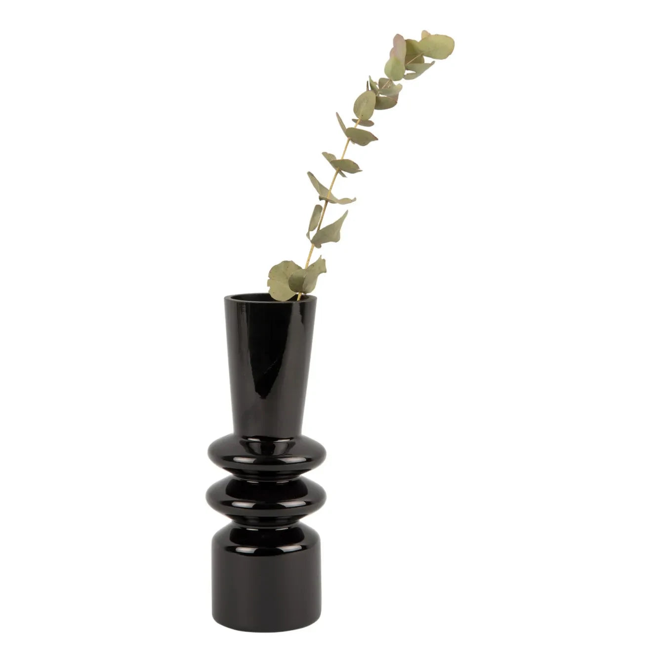Present Time - Sparkle Zylindervase | Schwarz