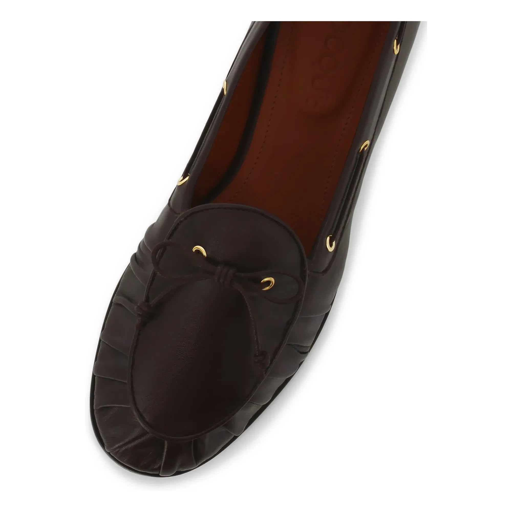 Socque Paris - Como Leder Pantoffel | Schokolade
