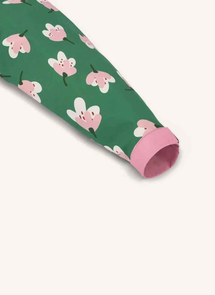 Hello Hossy - Blumenmuster Regenponcho | Grün