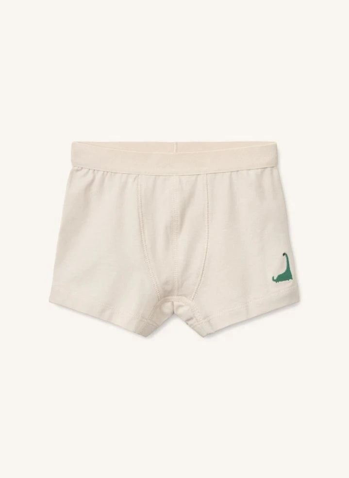 Liewood - Set of 3 Marvin Dinosaurs Organic Cotton Boxer Briefs | Beige