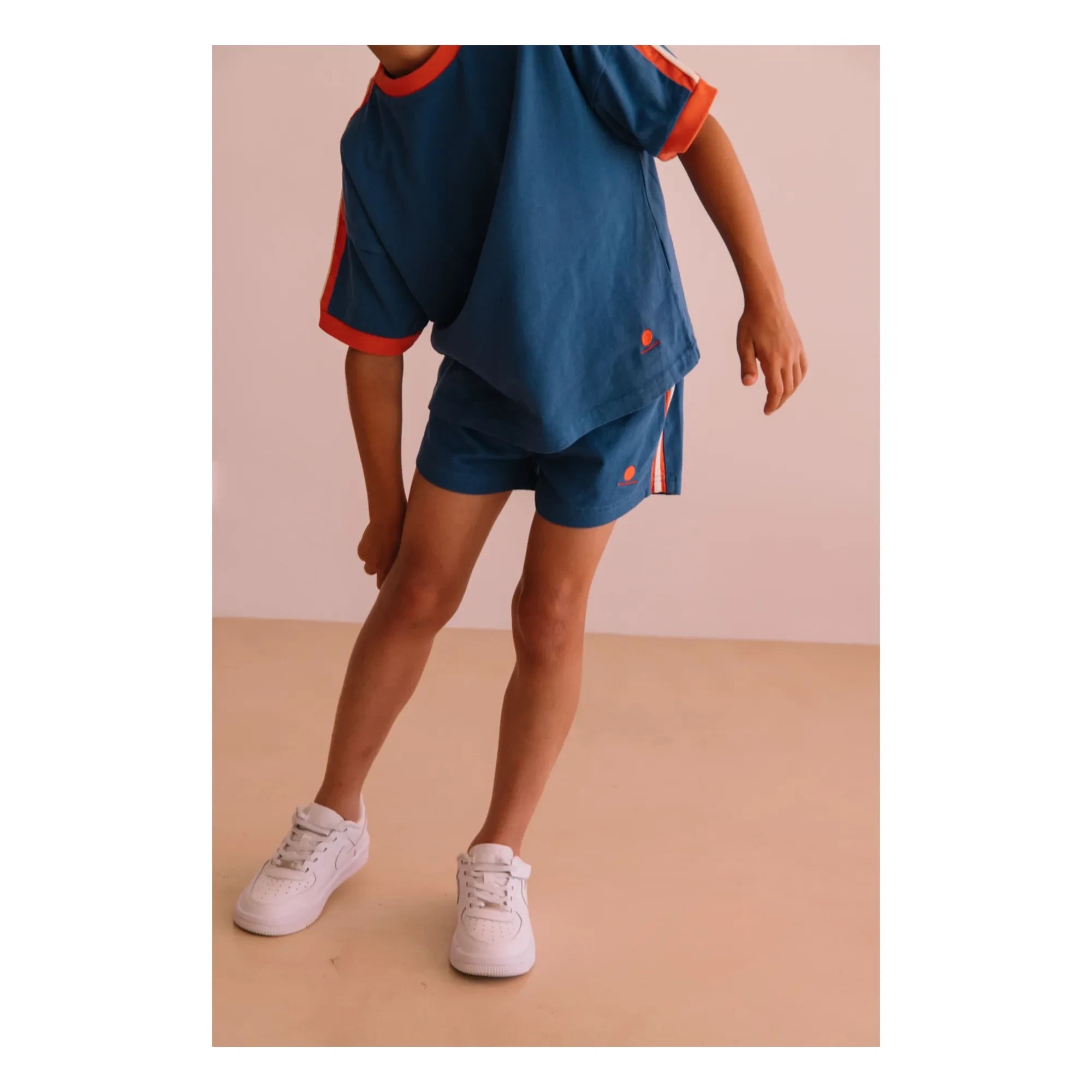 We Are Kids - Taylor Kontrast Bio-Baumwolle T-Shirt | Blau