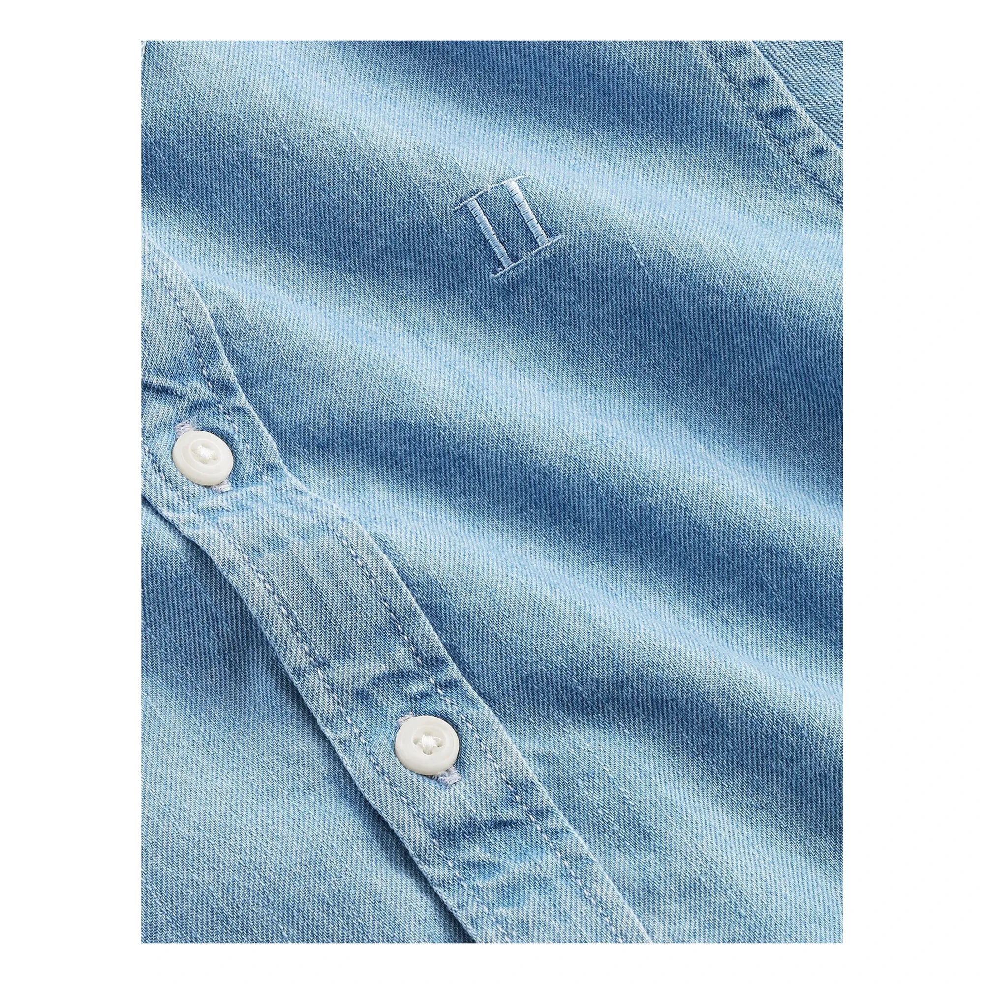 Les Deux - Konrad Denim gömlek | Yıkanmış mavi