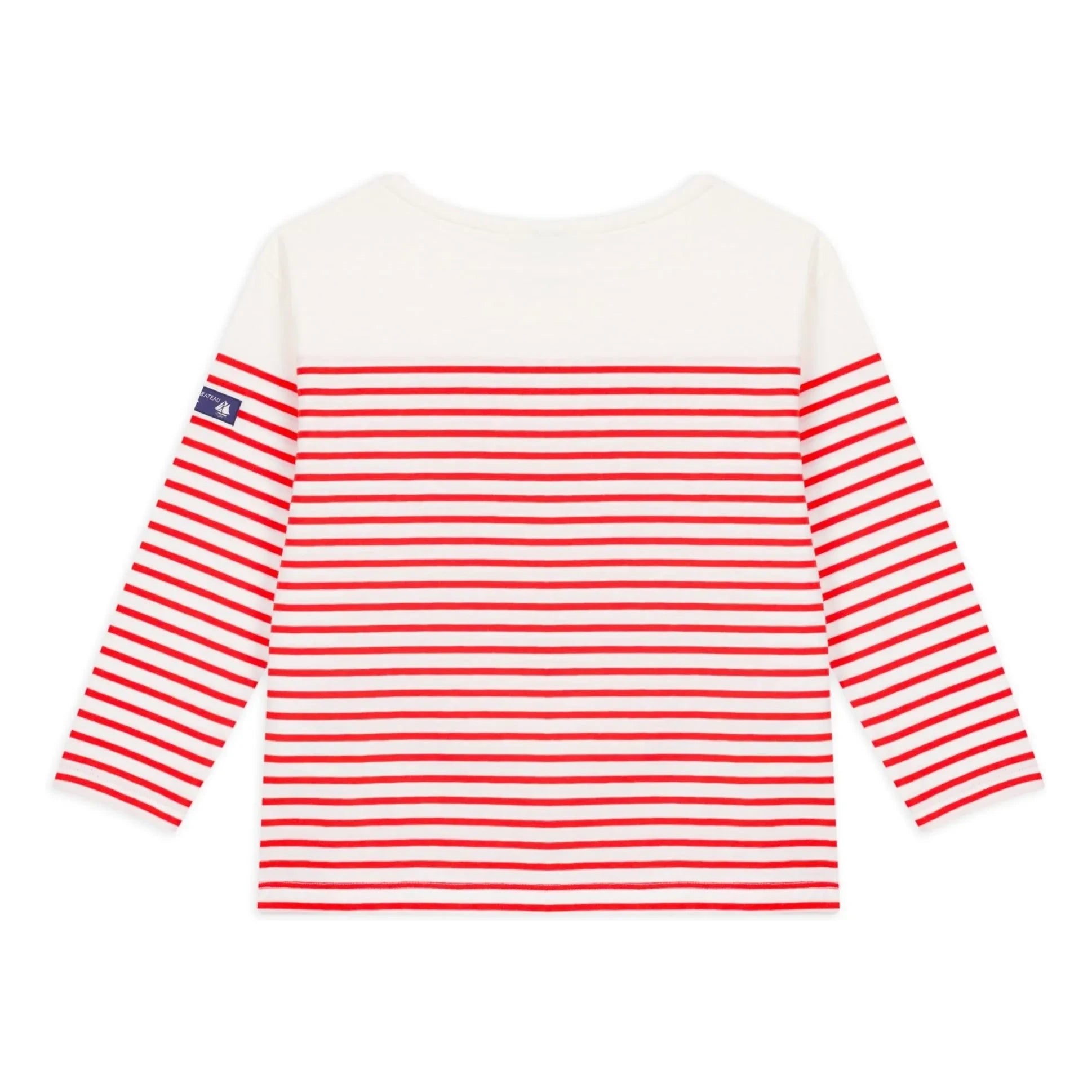 Petit Bateau - Camiseta Marinière Ligera | Naranja