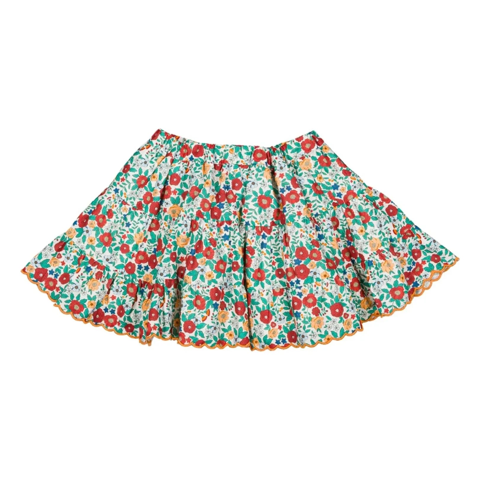 Loir - Falda Béa Fleurie | Rojo
