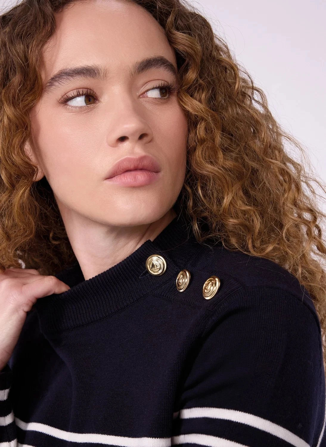 Petit Bateau - Çizgili Yün Kazak | Lacivert