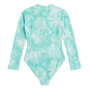 Lison Paris - Taha'a Tie and Batik UV-Protective Swimsuit | Turquoise