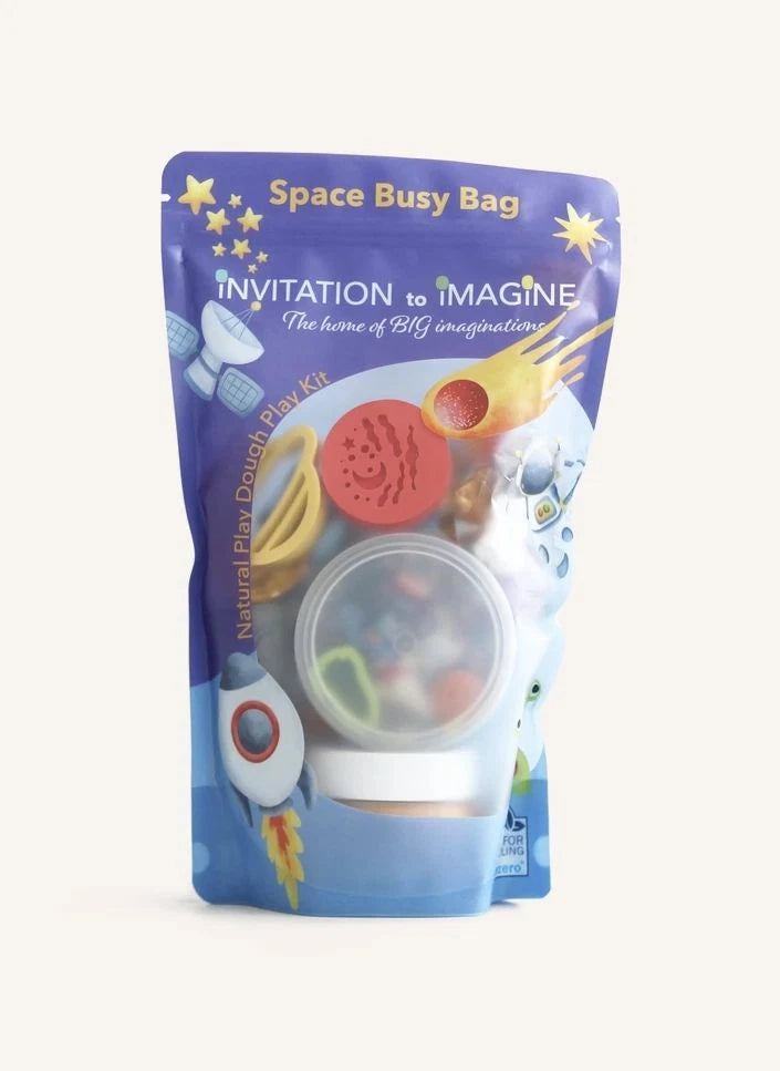 Invitation to Imagine - Sürpriz Oyun Hamuru Etkinlik Seti - Uzay