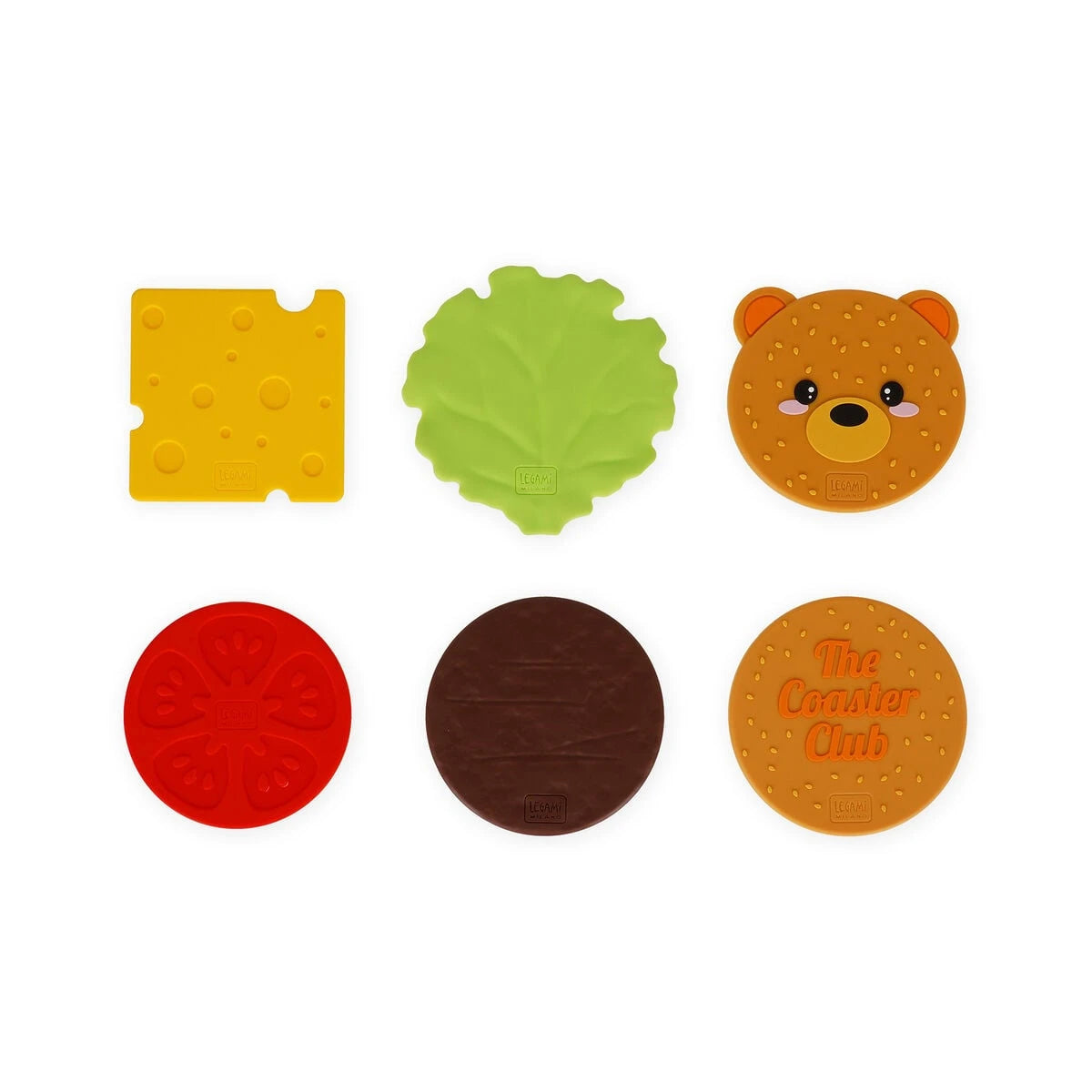 Legami - Conjunto de Seis Posavasos - Coaster Club - Osito