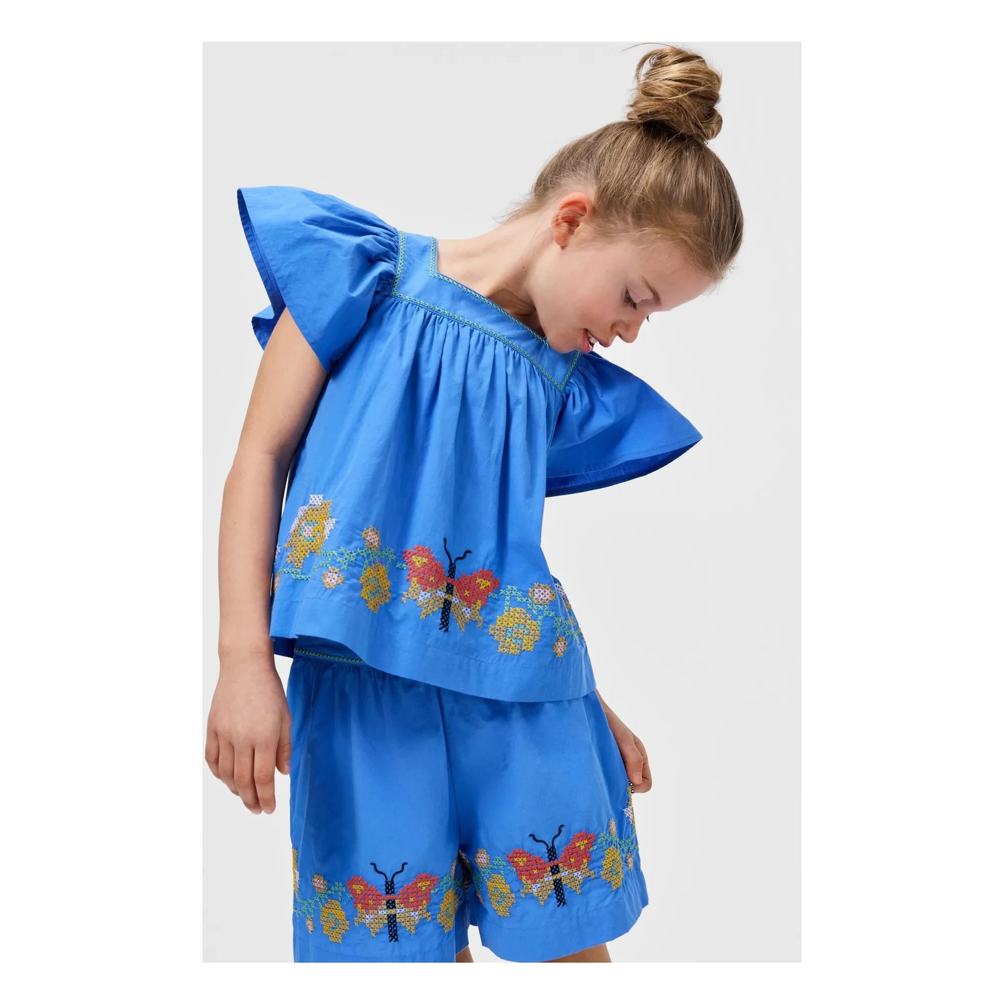 Molo - Ally Butterflies Organik Pamuk Şort | Mavi