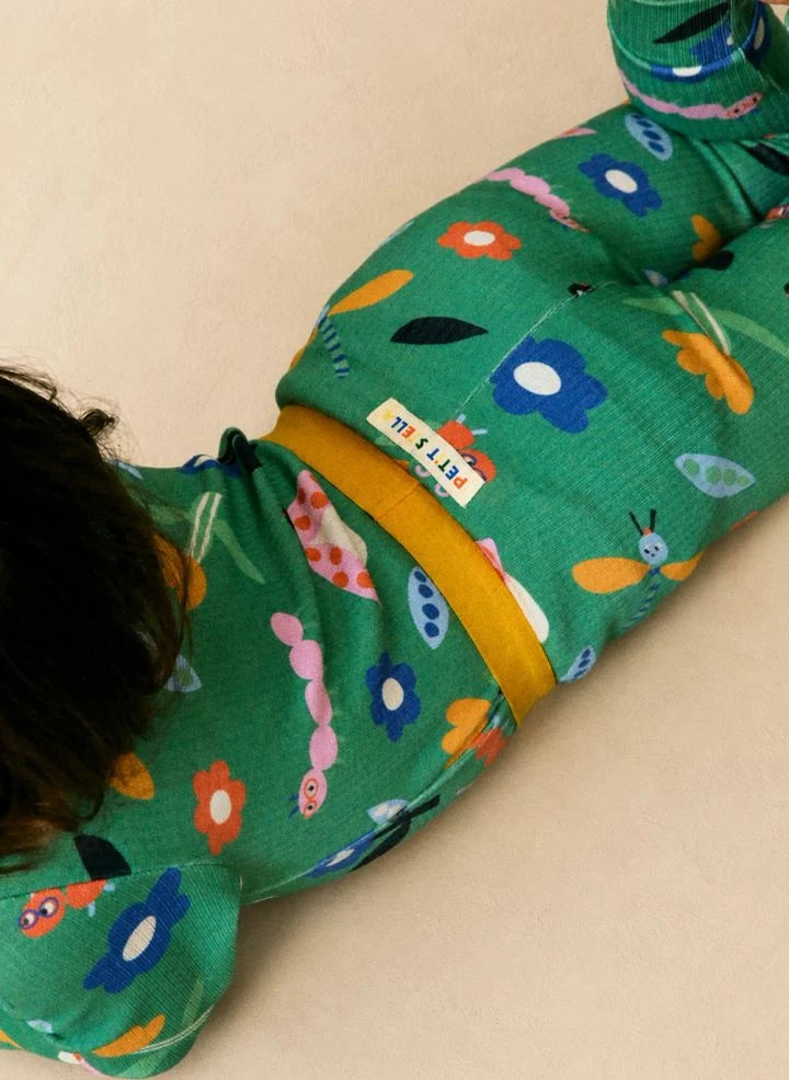 Petit Stella - Libellules Pijama Pamuk Pima ve Modal | Yeşil