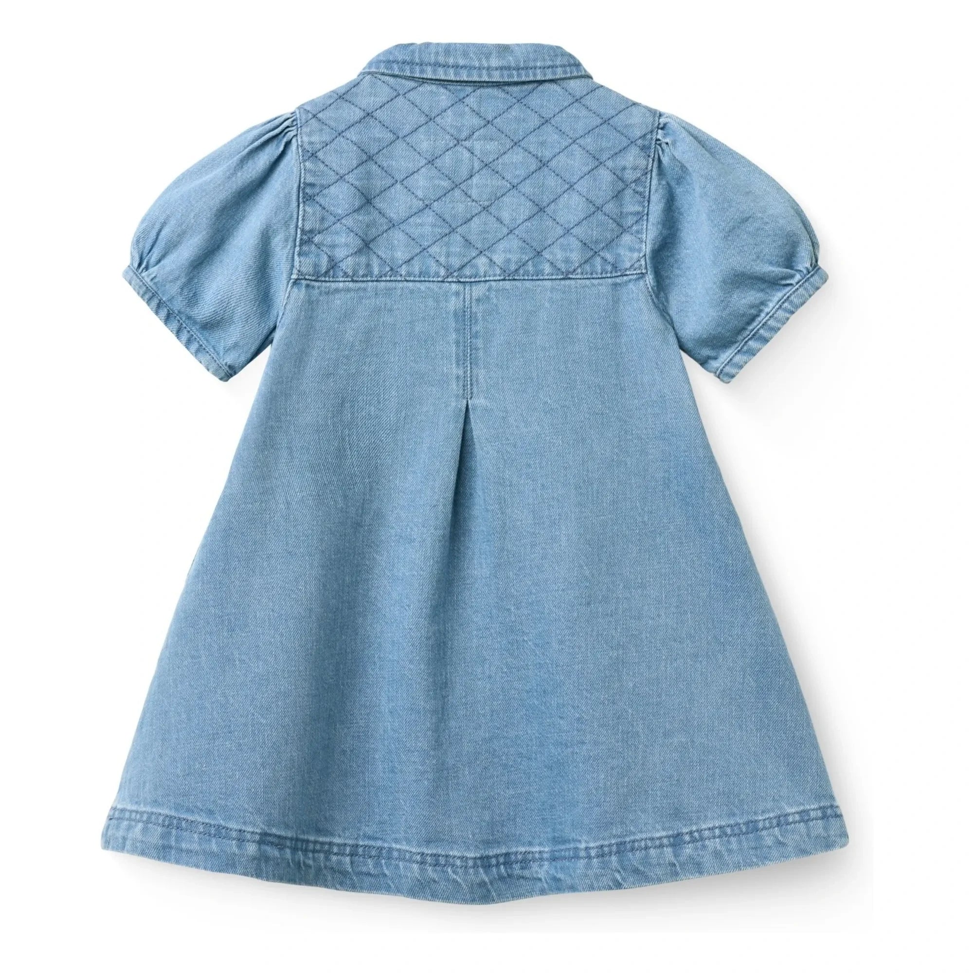 Copenhagen Colors - Jeans-Stepp-Kleid aus Bio-Baumwolle | Hellblau
