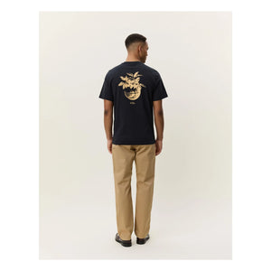 Les Deux - Camiseta Plant | Negro azulado