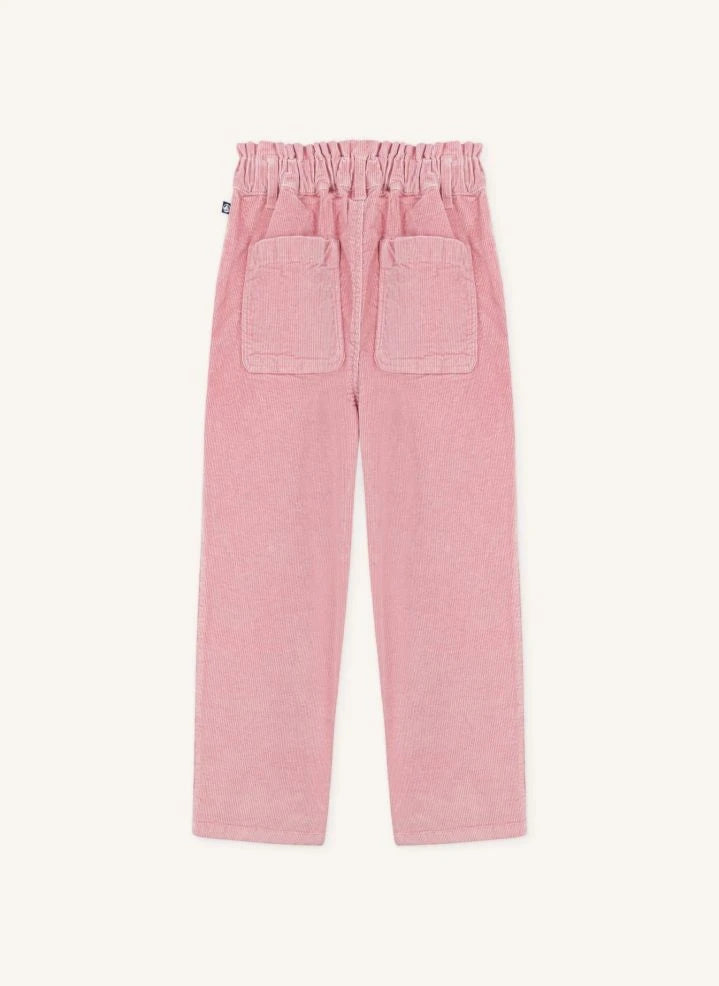 Petit Bateau - Kağıt Kese Pantolon Kadife Organik Pamuk | Pembe